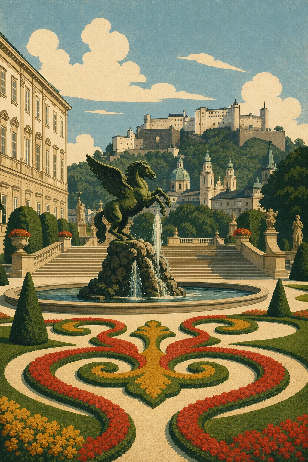 Vintage poster: The Movie Music Trail